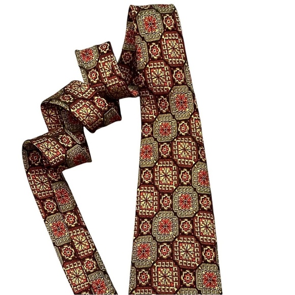 Ernst of San Francisco Felly’s Flowers Rayon Neck Tie - Picture 6 of 7